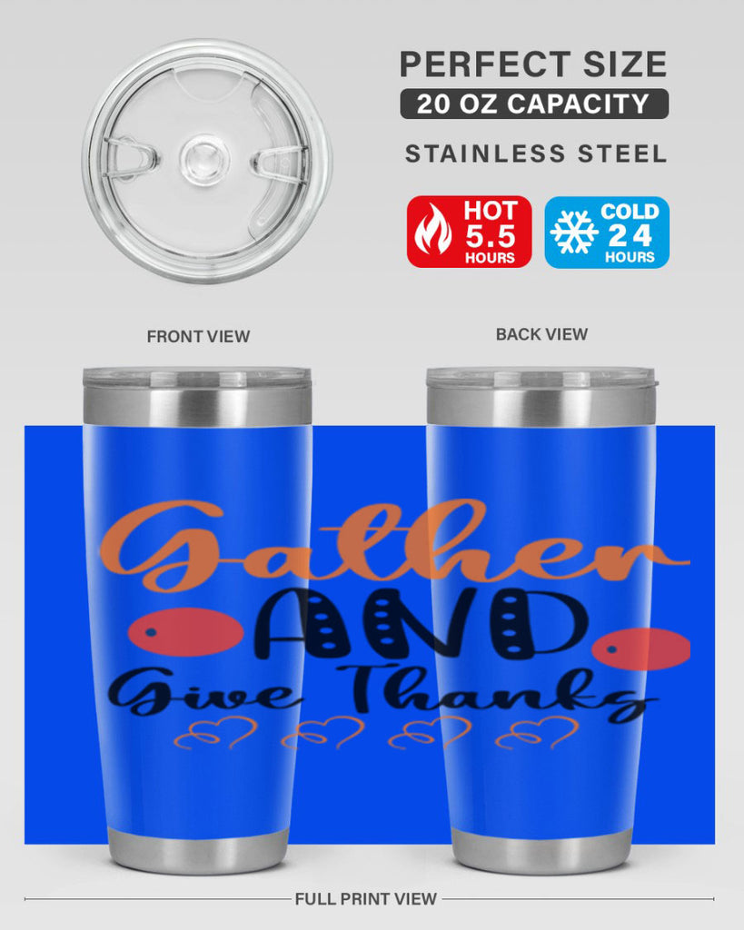 Gather And Give Thanks 188#- fall- Tumbler