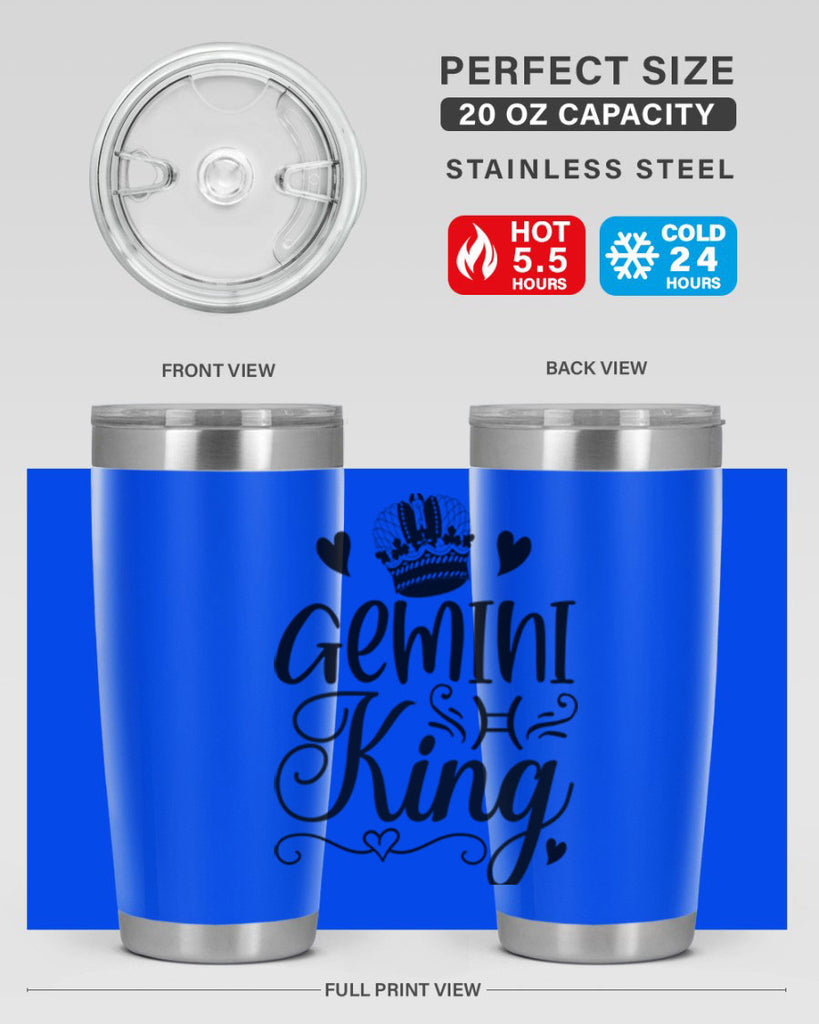 Gemini king 228#- zodiac- Tumbler
