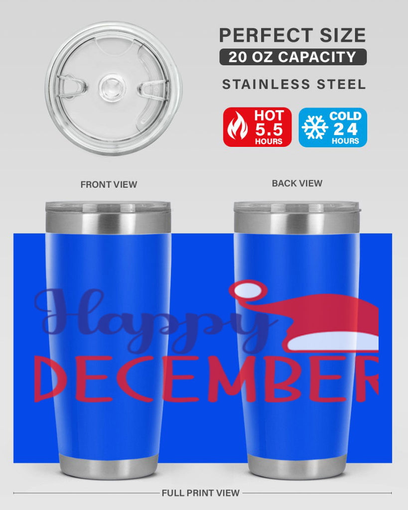 Happy December 135#- winter- Tumbler