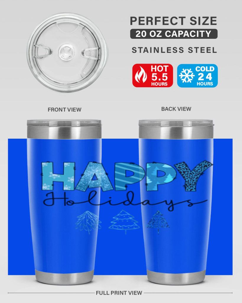 Happy Holidays 140#- winter- Tumbler