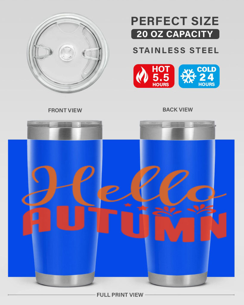 Hello Autumn Design 268#- fall- Tumbler