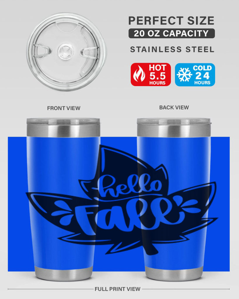 Hello Fall 494#- fall- Tumbler