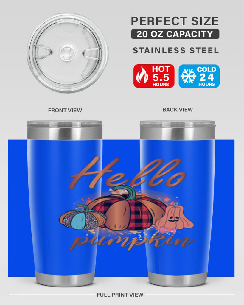 Hello Pumpkin 284#- fall- Tumbler