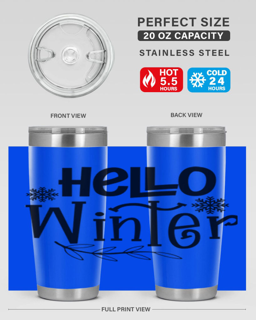 Hello Winter 168#- winter- Tumbler