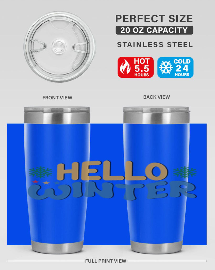 Hello Winter 181#- winter- Tumbler