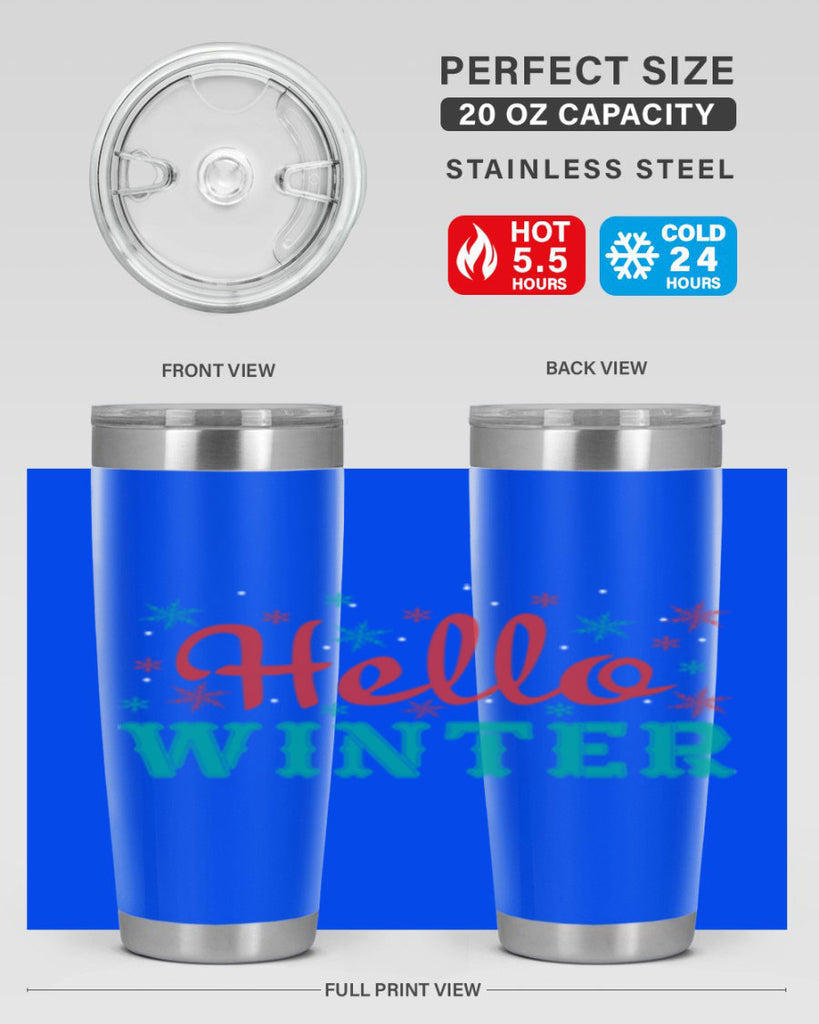 Hello Winter 182#- winter- Tumbler
