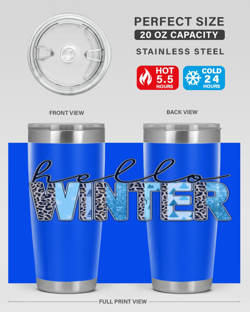Hello Winter 189#- winter- Tumbler