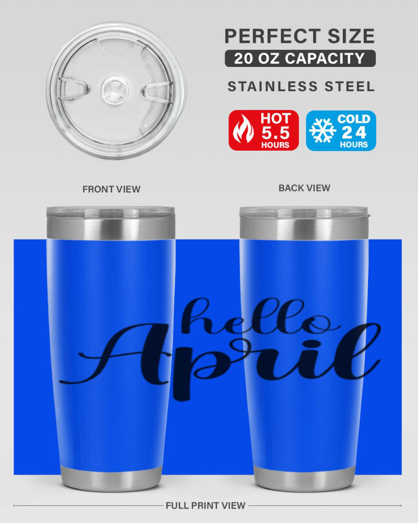 Hello april  219#- spring- Tumbler