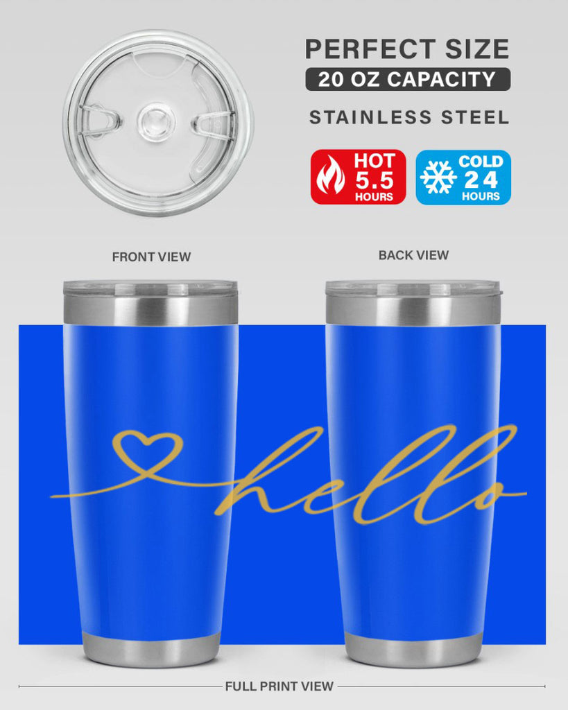 Hello heart183#- spring- Tumbler