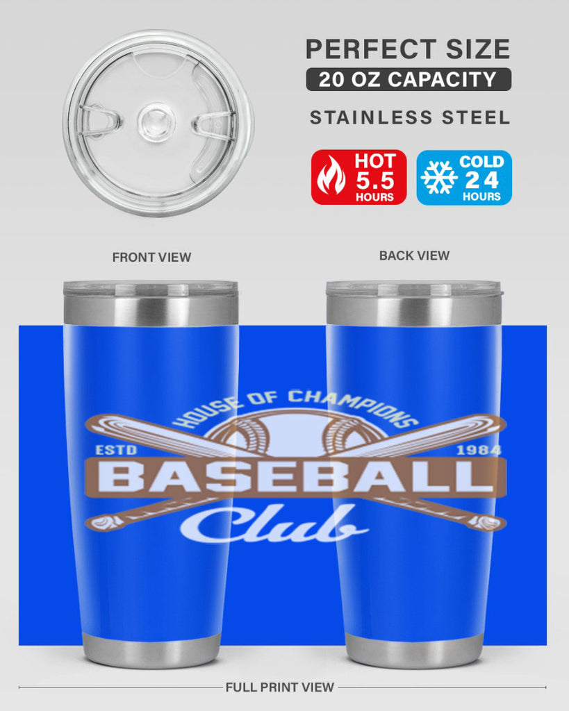 House 1178#- baseball- Tumbler