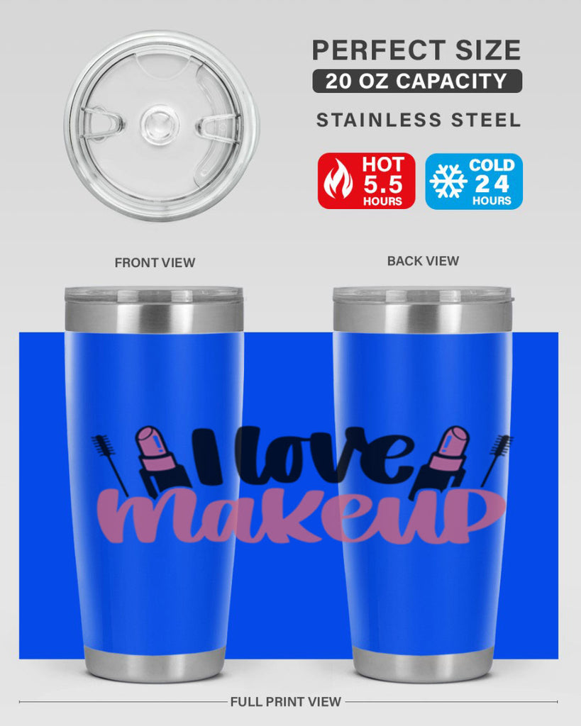 I Love Makeup Style 80#- make up- Tumbler