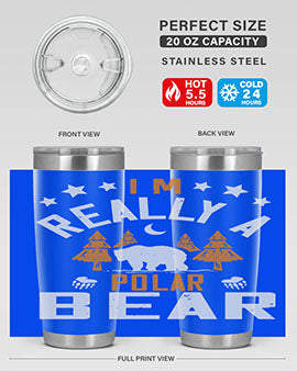 I'm really a polar bear 17#- Bears- Tumbler