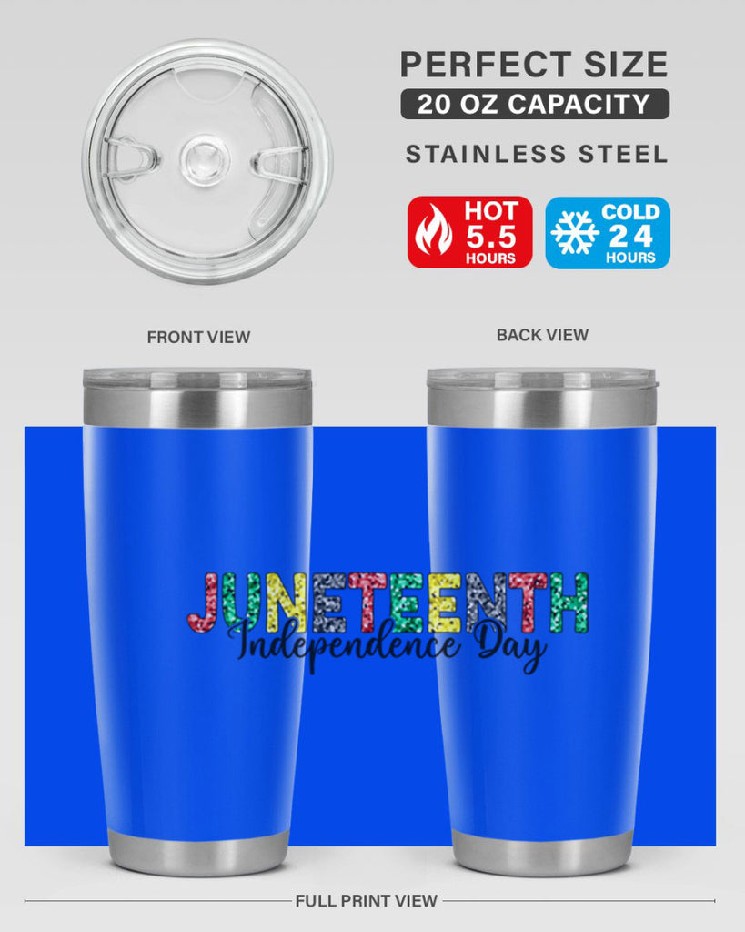 Juneteenth Independence Day 37#- Juneteenth- tumbler
