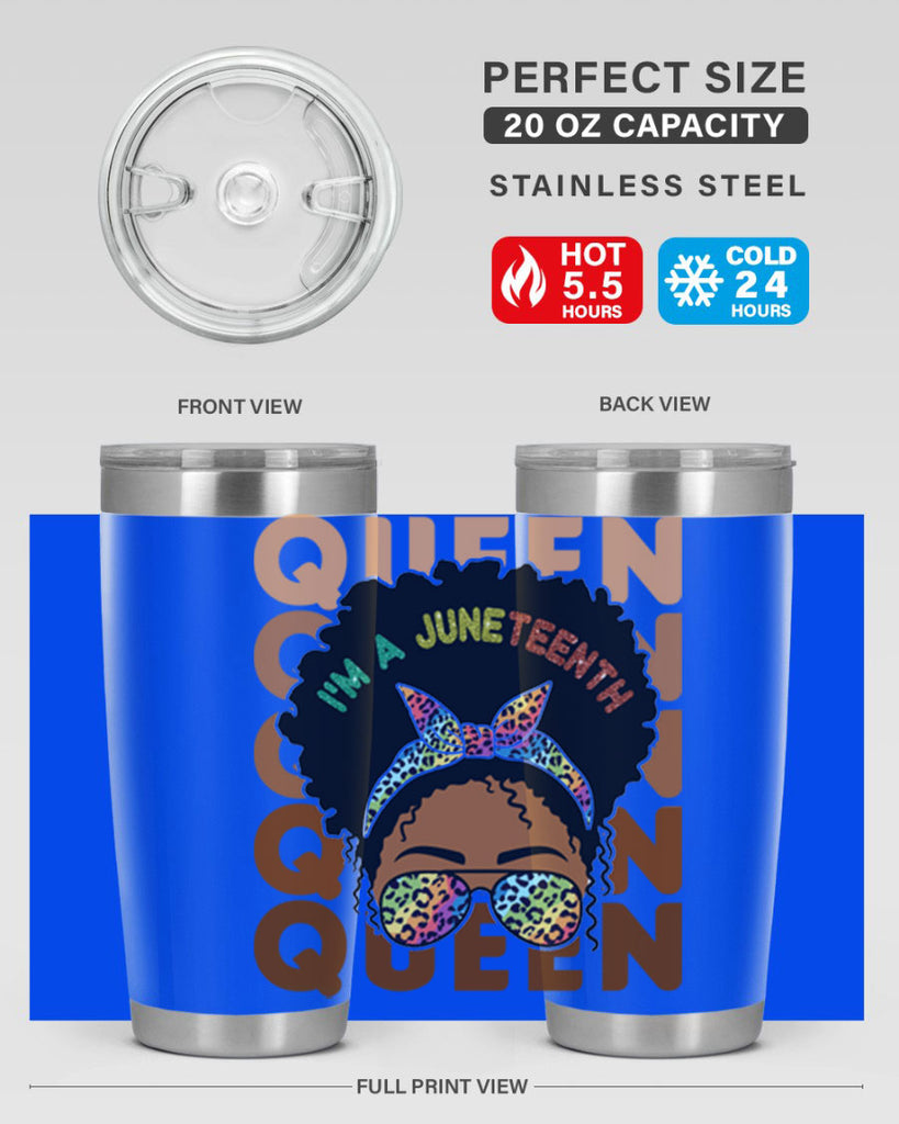 Juneteenth Queen Swag Black Melanin Png 26#- Juneteenth- tumbler