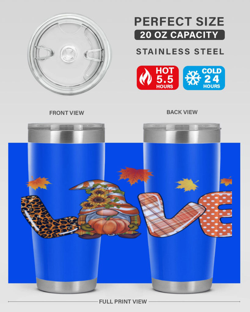 LOVEFallGnomeAutumn 416#- fall- Tumbler