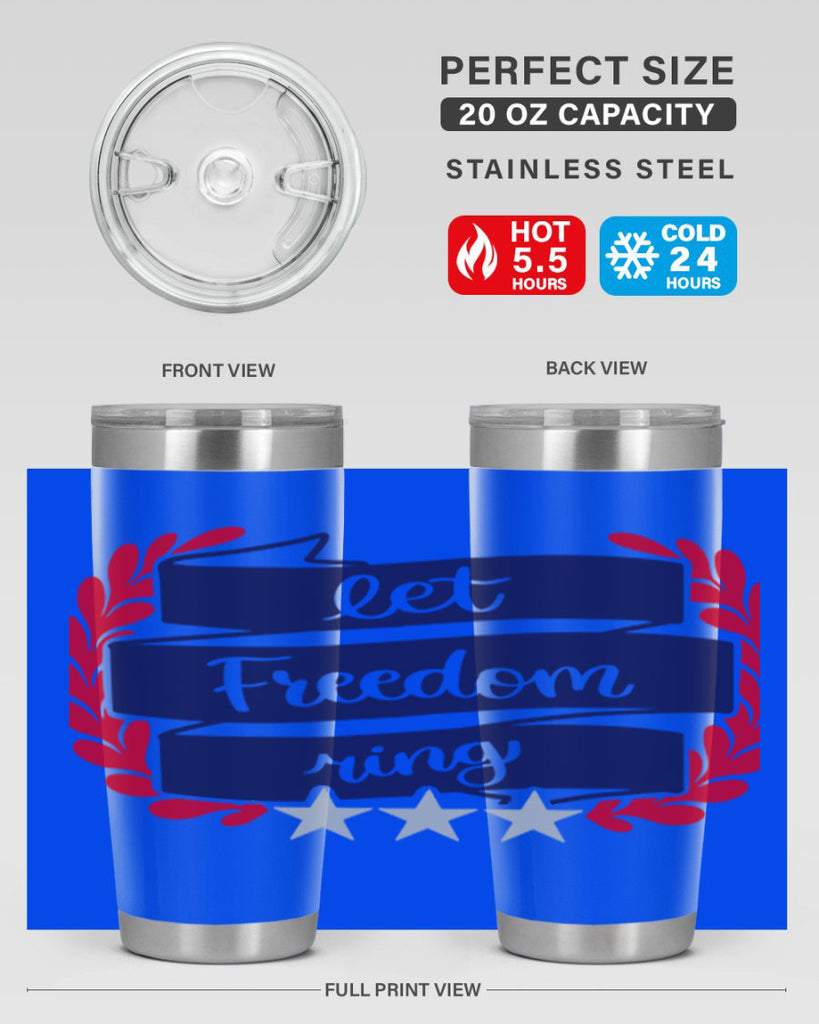 Let Freedom Ring Style 159#- Fourt Of July- Tumbler