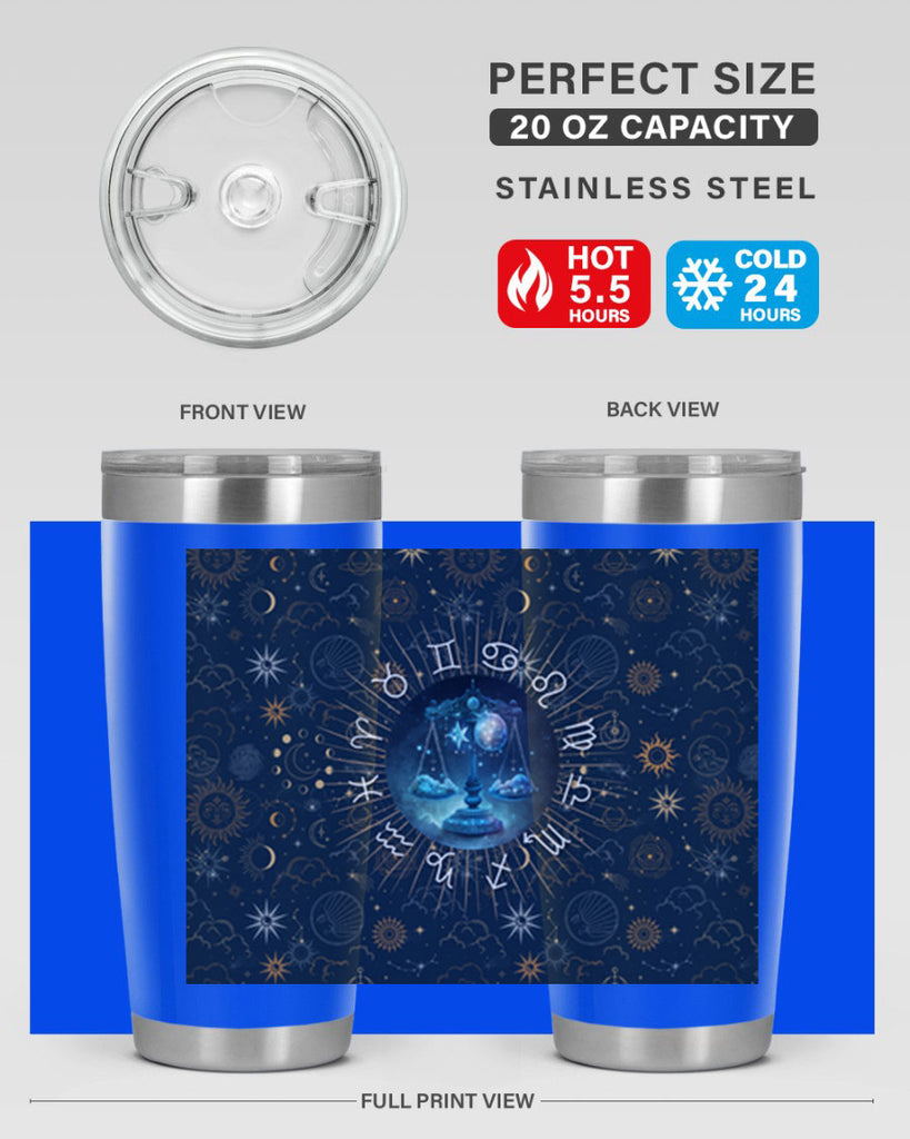 Libra Straight 317#- zodiac- Tumbler