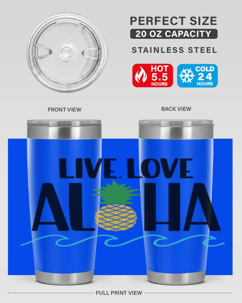 Live Love Aloha Style 30#- summer- Tumbler