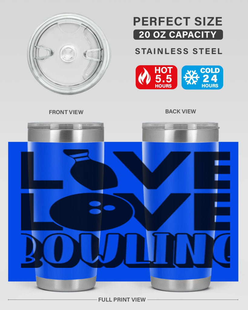 Live Love Bowling 833#- bowlig- Tumbler