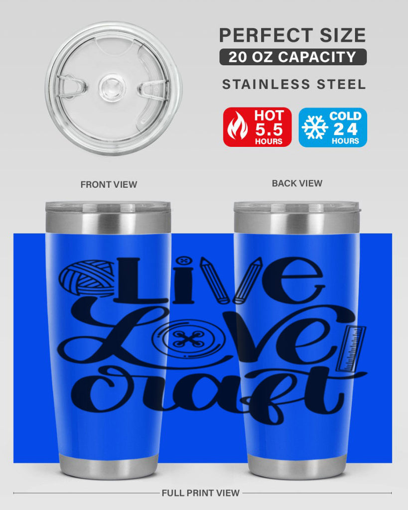 Live Love Craft 14#- crafting- Tumbler