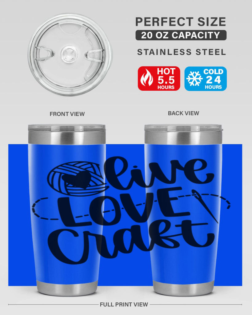 Live Love Craft 15#- crafting- Tumbler