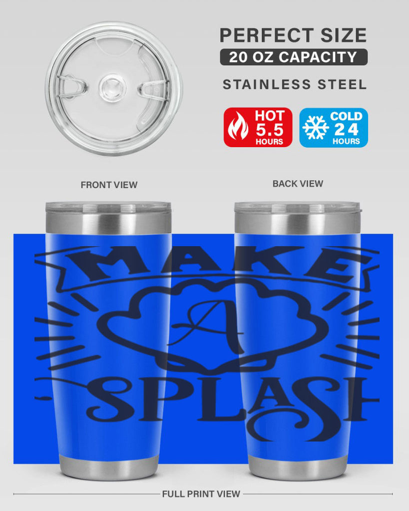 Make a splash 312#- mermaid- Tumbler