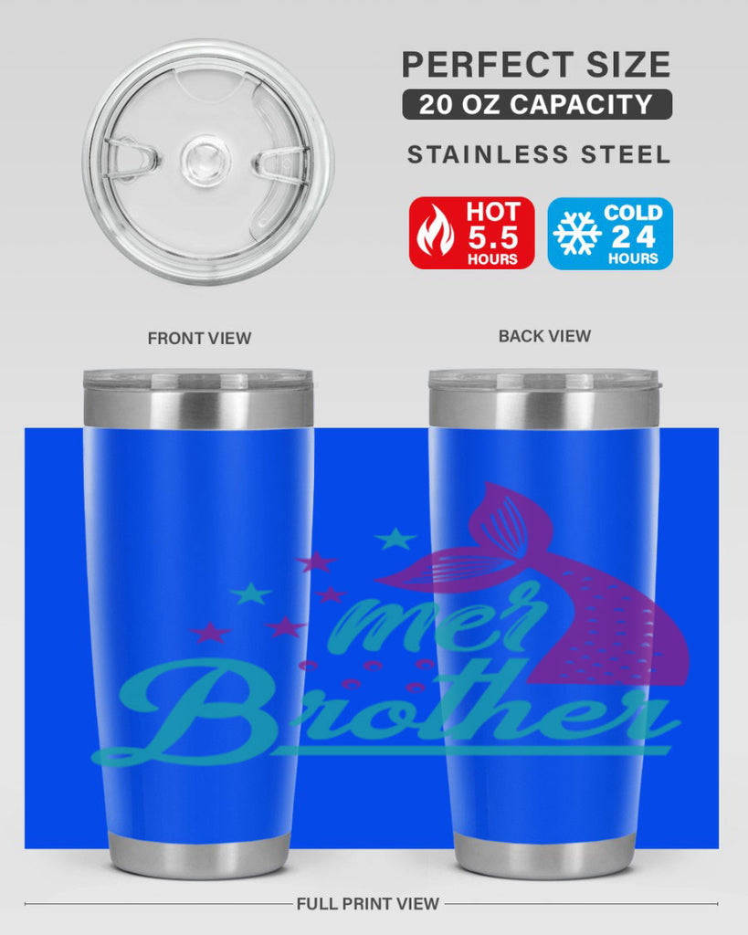 Mer Brother 323#- mermaid- Tumbler