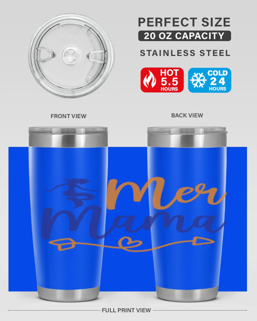 Mer Mama 331#- mermaid- Tumbler