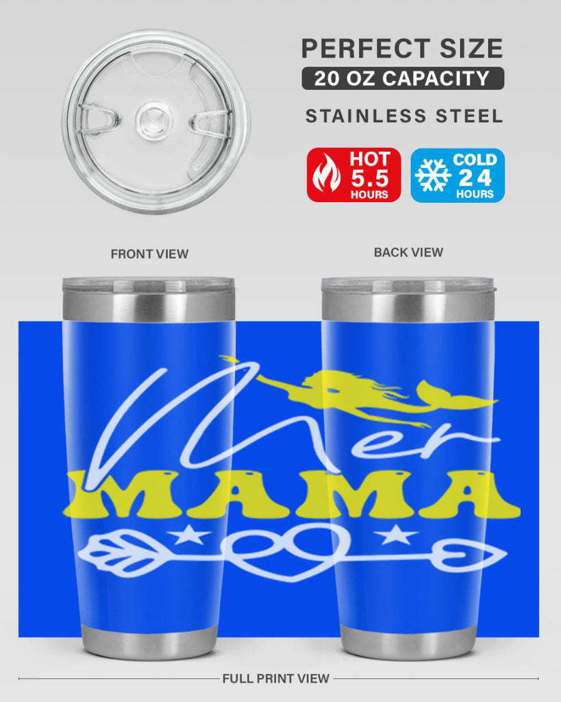Mer Mama 332#- mermaid- Tumbler