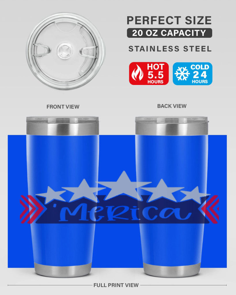 Merica Style 135#- Fourt Of July- Tumbler