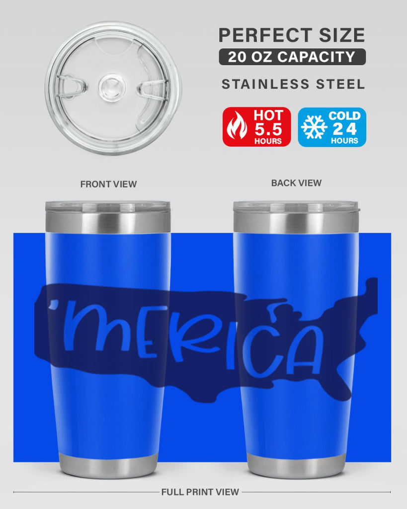 Merica Style 137#- Fourt Of July- Tumbler