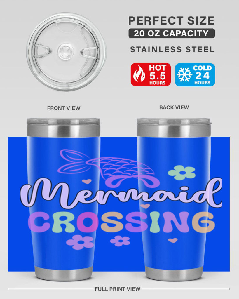 Mermaid Crossing 401#- mermaid- Tumbler
