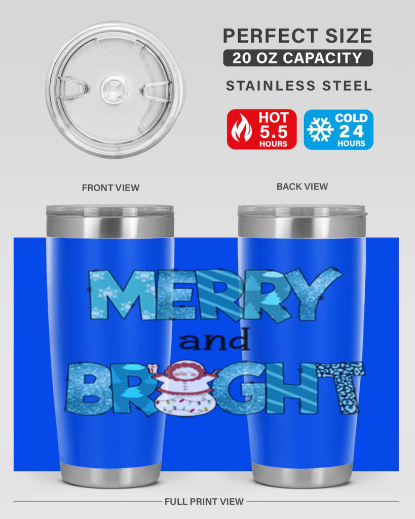 Merry and Bright 321#- winter- Tumbler