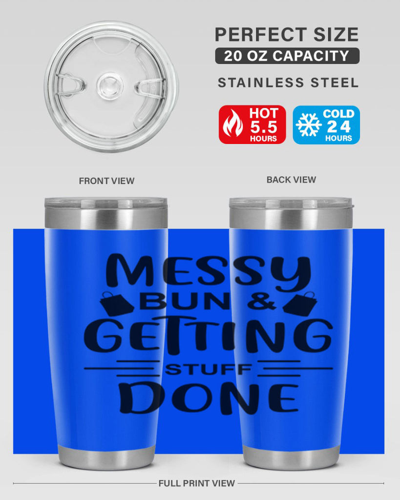Messy Bun Getting Stuff Done 120#- fashion- Cotton Tank