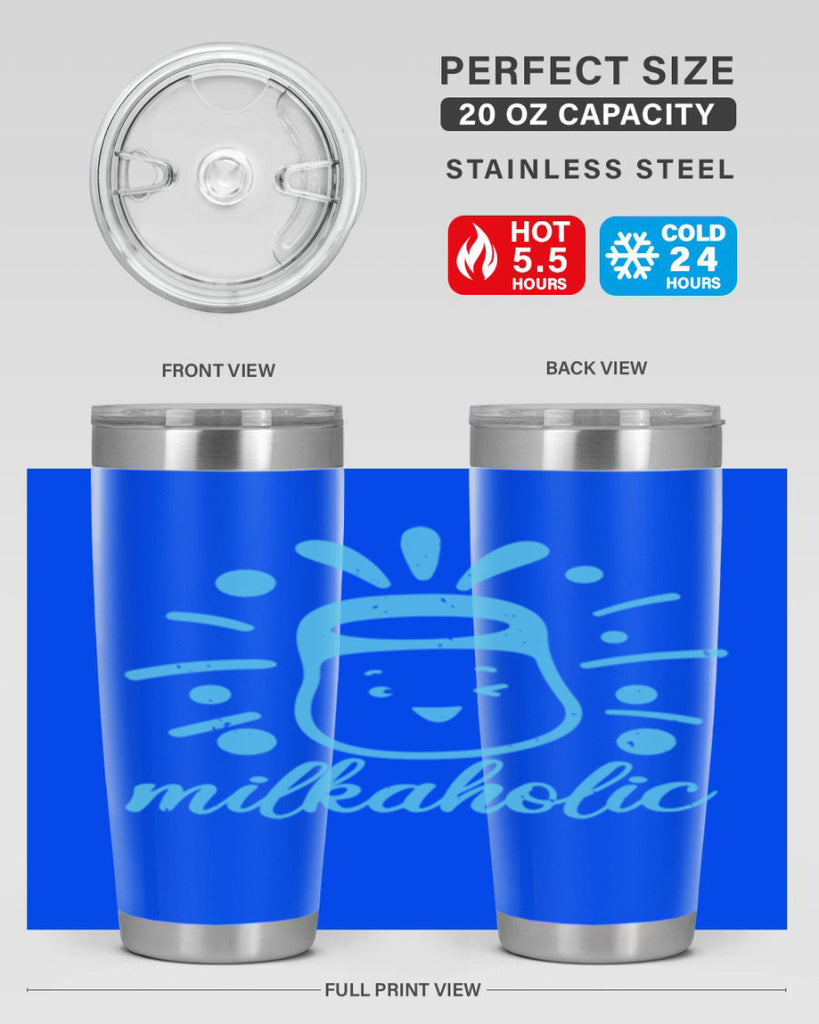 Milkaholic Style 29#- baby shower- tumbler