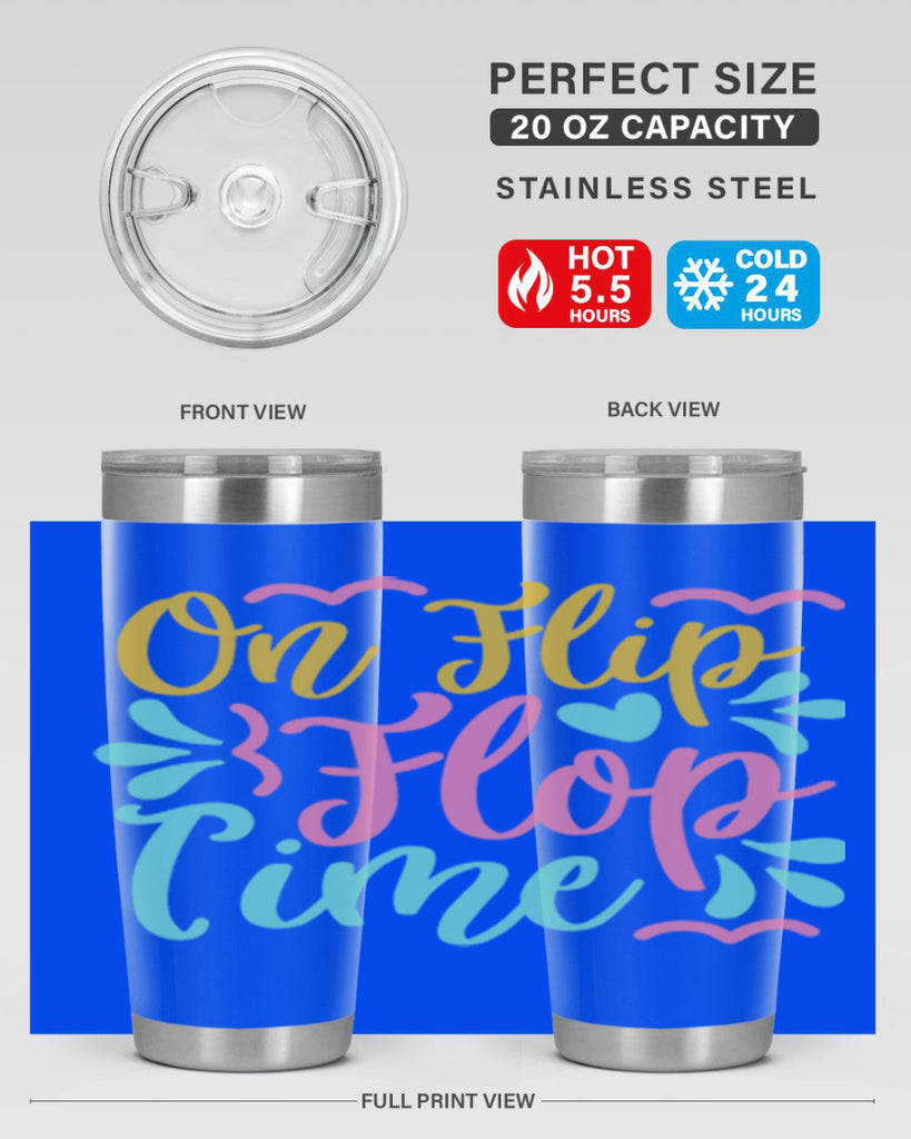 ON FLIP FLOP TIME Style 58#- summer- Tumbler