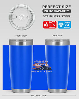 Owl Love You A TurtleRabbit 12#- owl- Tumblers
