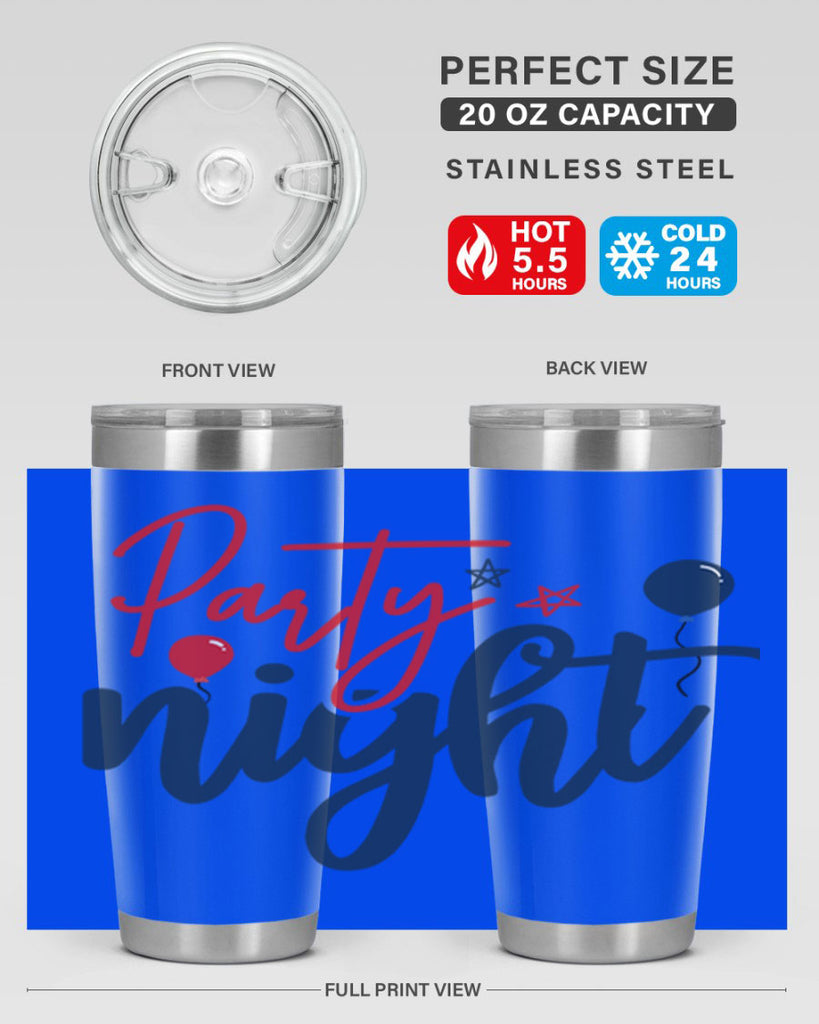 Party Night Style 84#- Fourt Of July- Tumbler