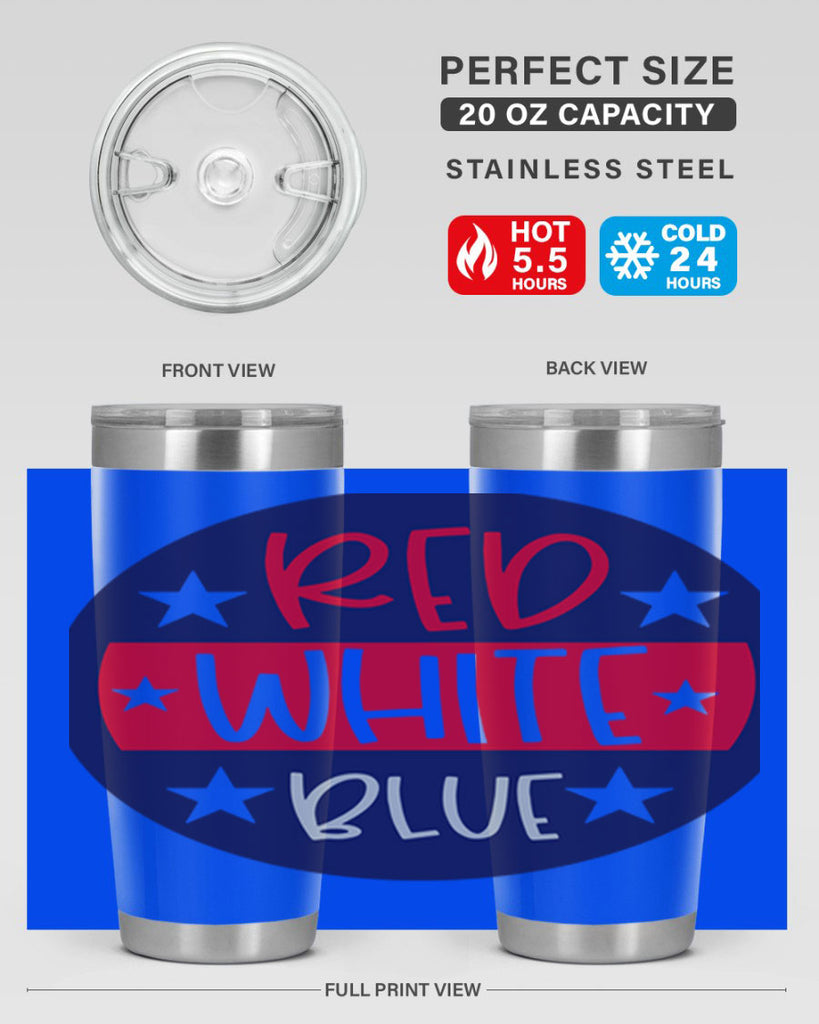 Red White Blue Style 170#- Fourt Of July- Tumbler