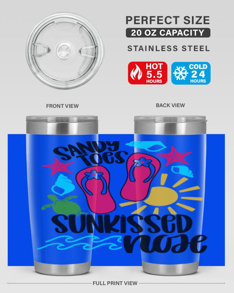 Sandy Toes Sunkissed Nose Style 27#- summer- Tumbler