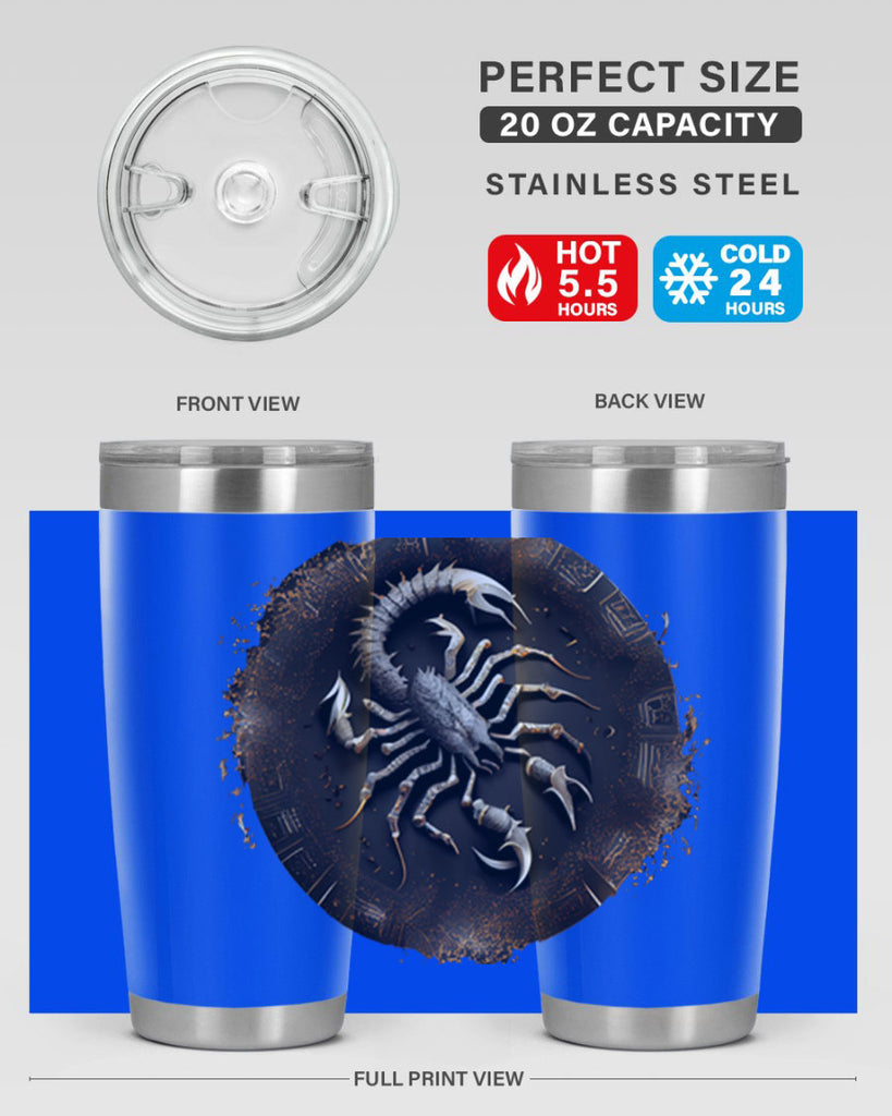 Scorpius 467#- zodiac- Tumbler