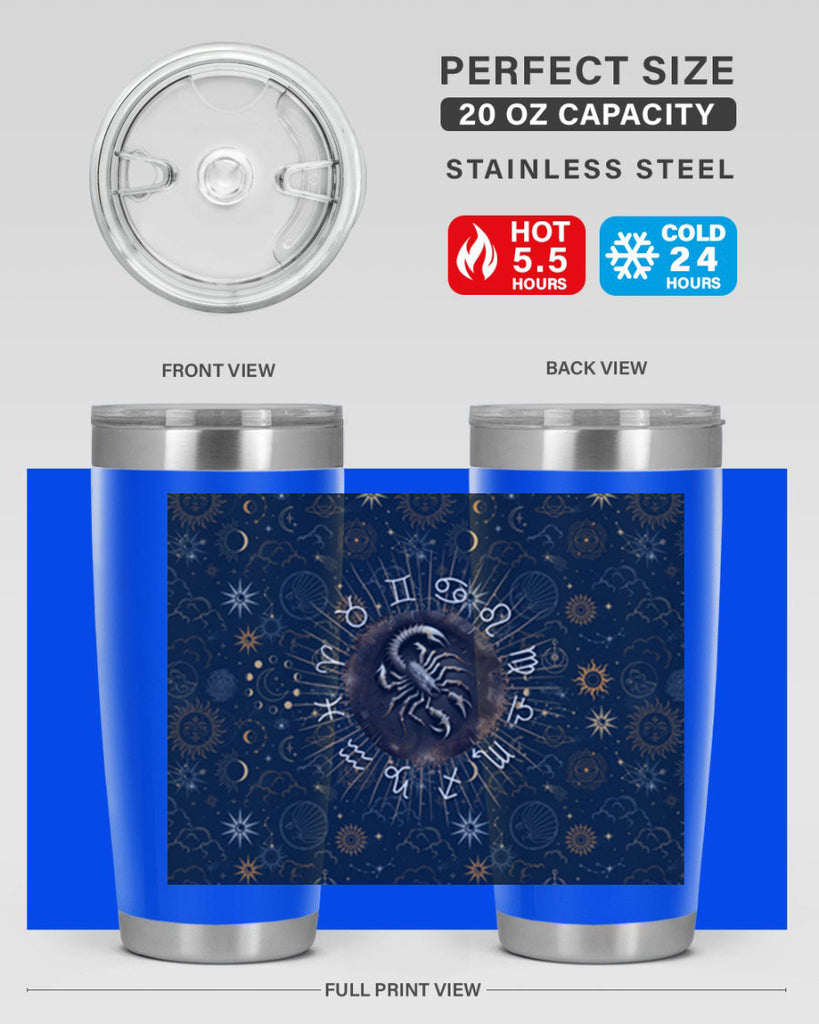 Scorpius Straight 466#- zodiac- Tumbler