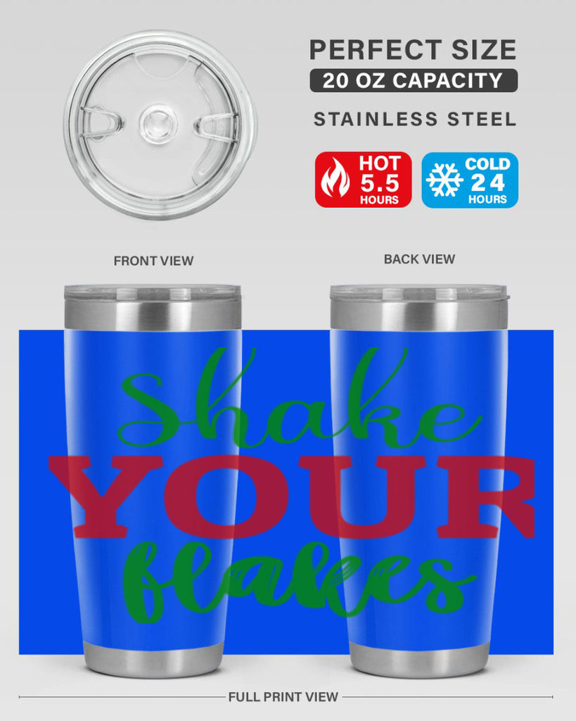 Shake Your Flakes 355#- winter- Tumbler