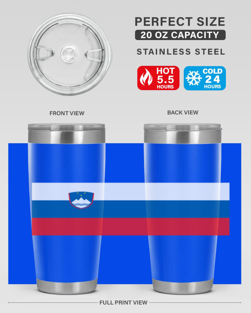 Slovenia 39#- world flags- Tumbler