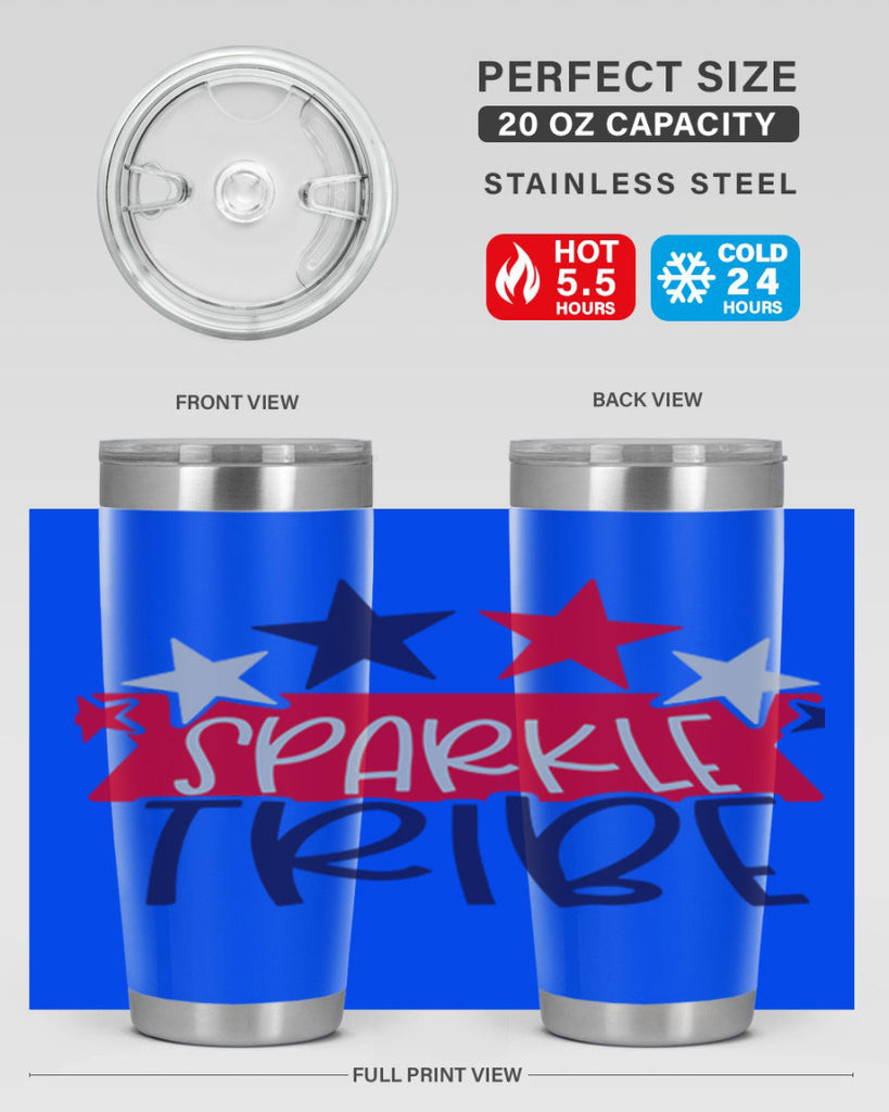 Sparkle Tribe Style 172#- Fourt Of July- Tumbler