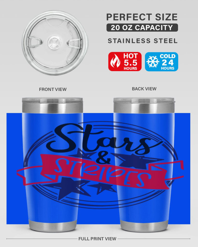 Stars StripeS Style 174#- Fourt Of July- Tumbler