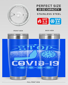 Stop covid Style 22#- corona virus- Tumbler
