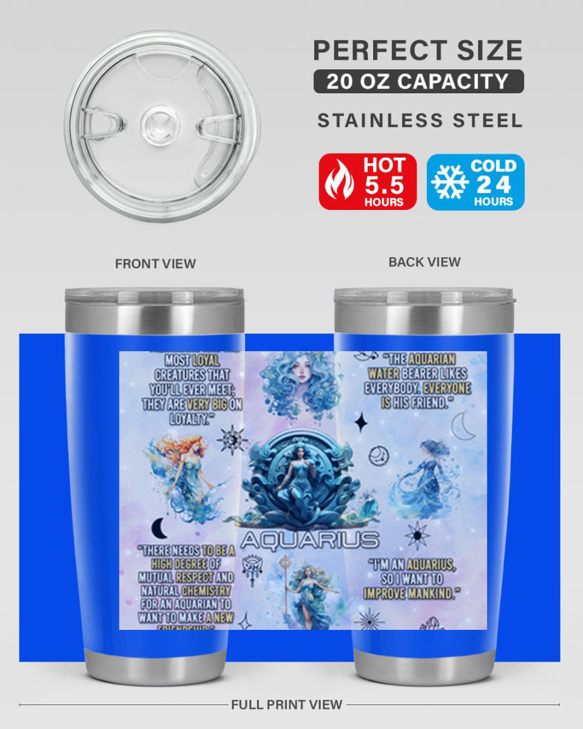 StraightAquarius 468#- zodiac- Tumbler
