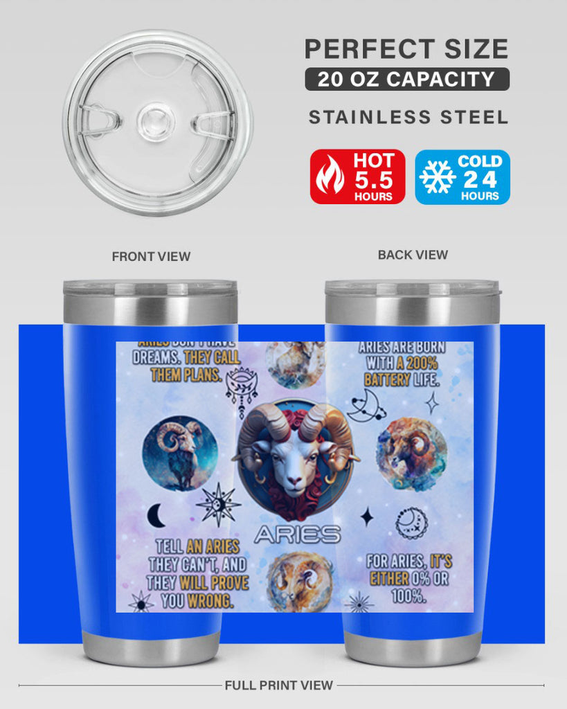 StraightAries 469#- zodiac- Tumbler
