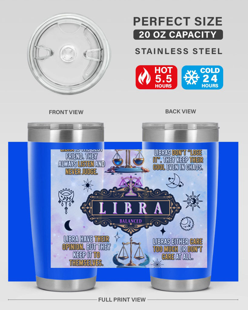 StraightLibra 474#- zodiac- Tumbler